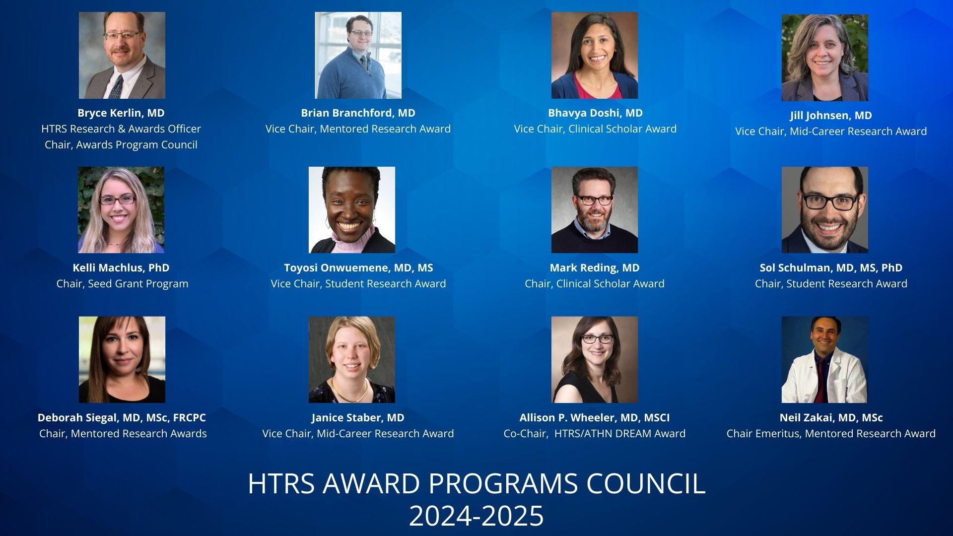 HTRS Award Programs Council Members 2024-2025